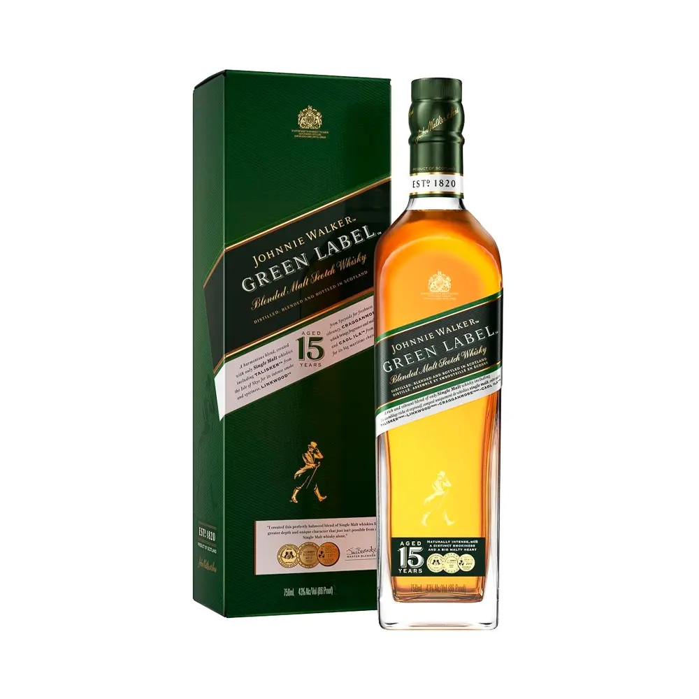 P1001475-1.webp Whisky Johnnie Walker Green Label 15 años 750ml - Imagen 1