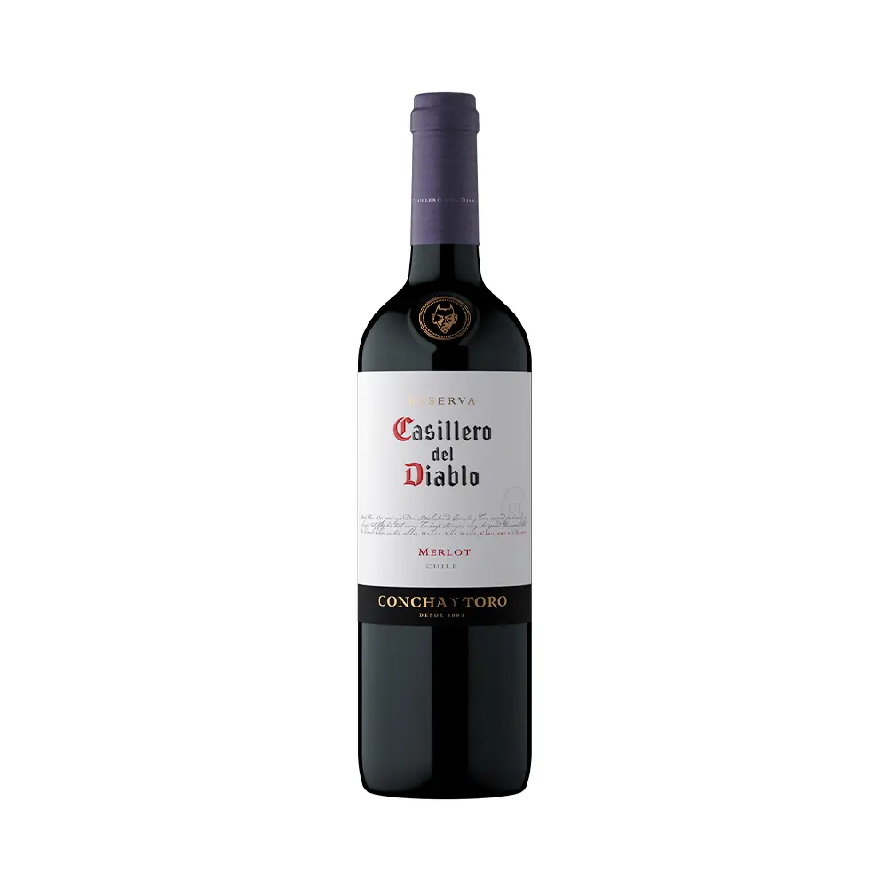 P10372.webp Vino Concha y Toro Casillero del Diablo Merlot 750ml - Imagen 1