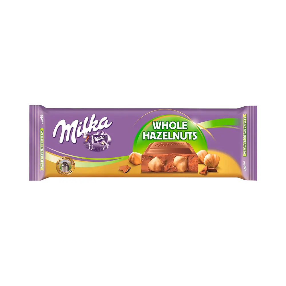 P1235210.webp Tableta Chocolate Milka Avellanas Enteras 270gr - Imagen 1