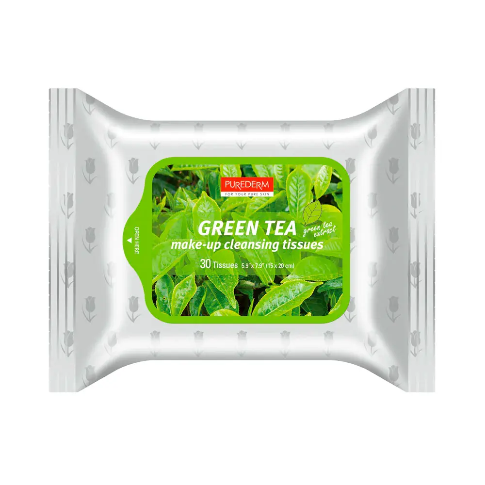 P1235662.webp Toallita Desmaquillante Purederm Green Tea - Imagen 1