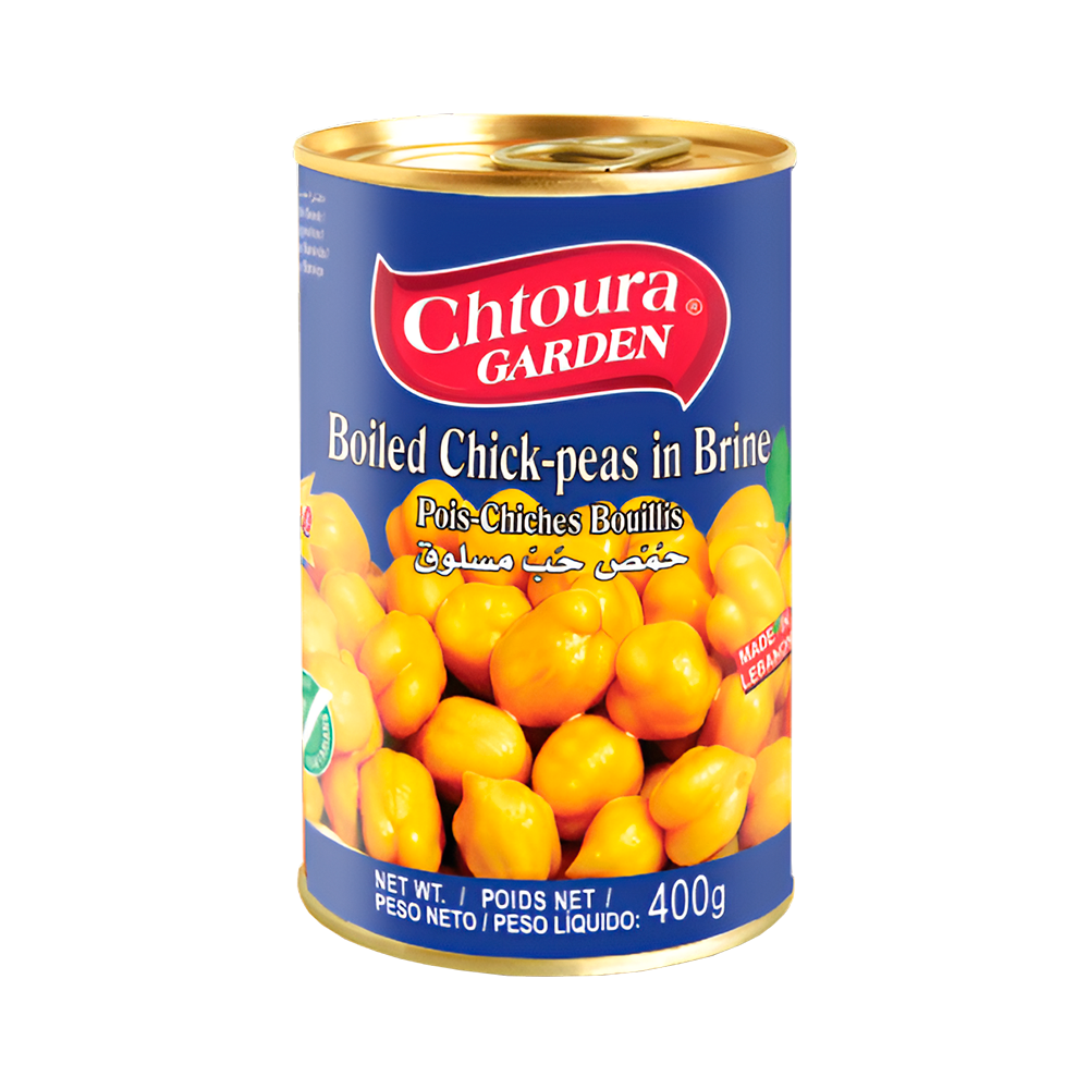 P1246693.png Chtoura Garden Garbanzos Cocidos 400g - Imagen 1