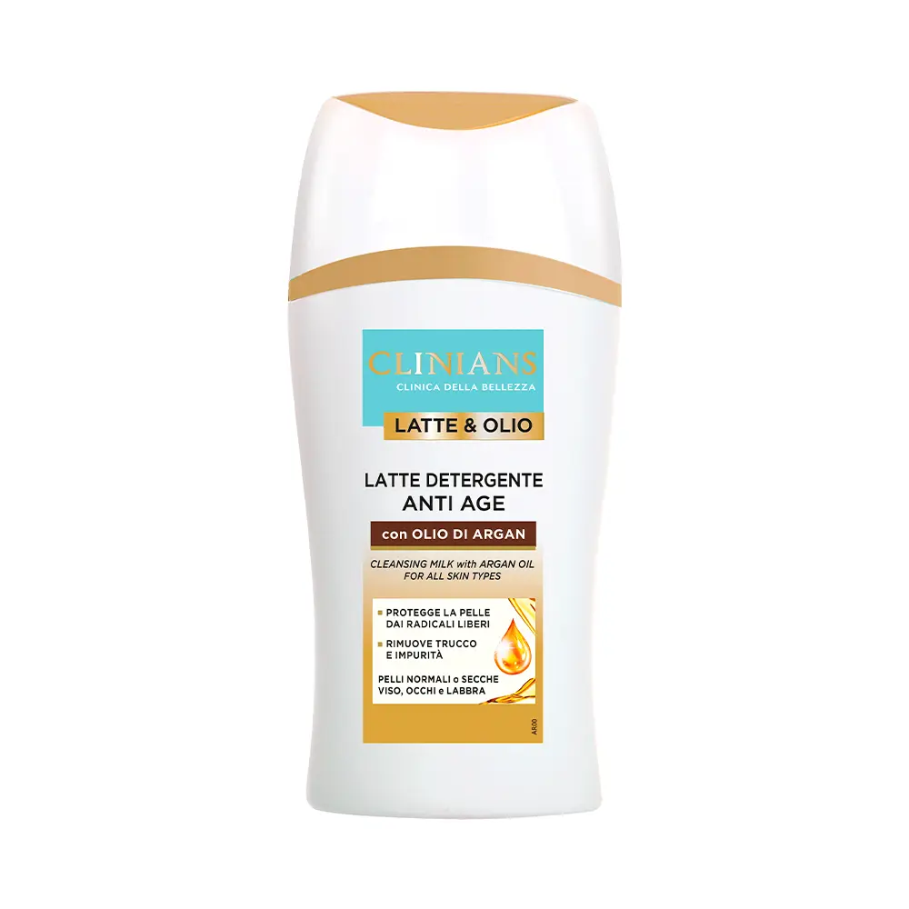 P1246820.webp Leche Limpiadora Clinians Latte & Olio Anti Age Argan 200ml - Imagen 1