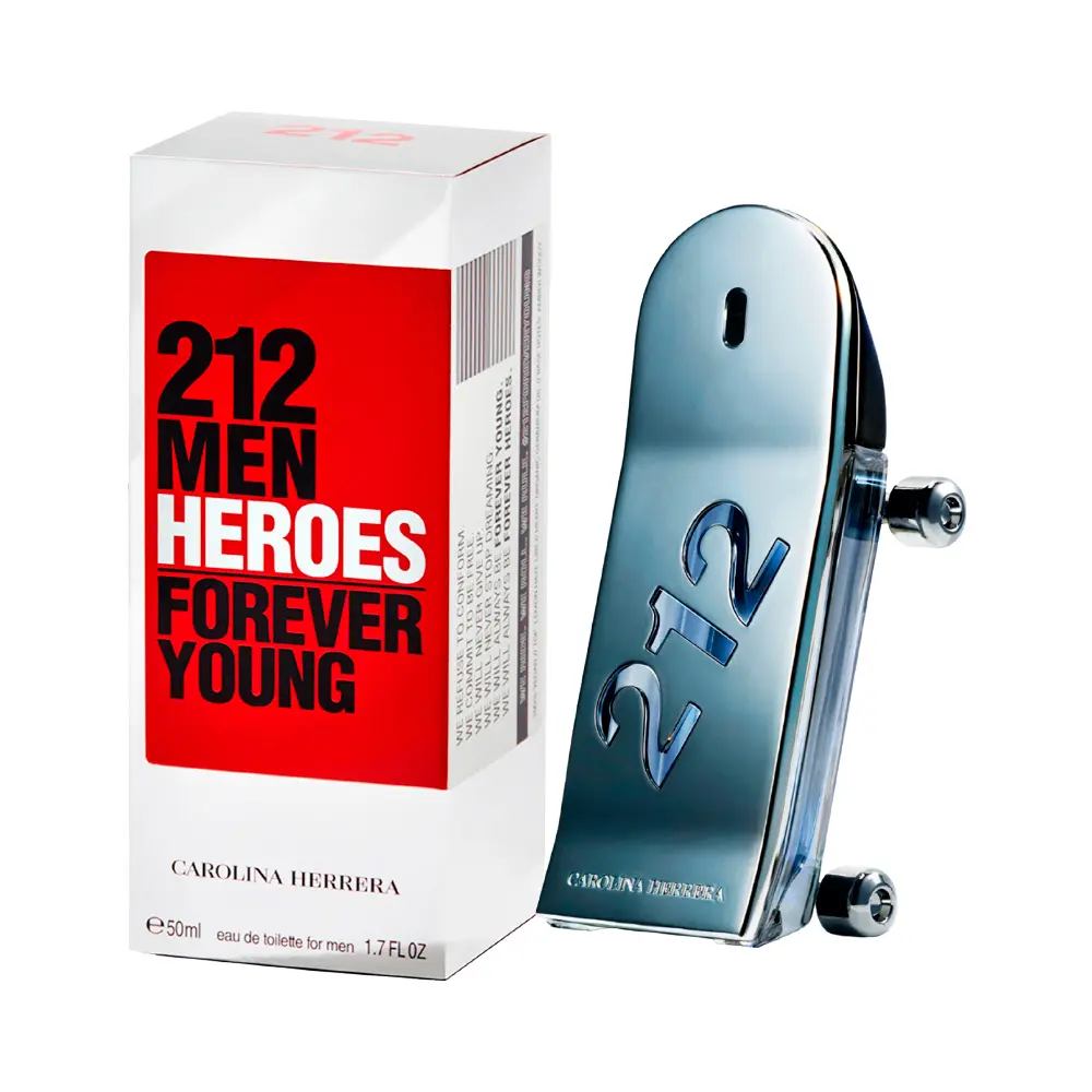 P1247058.webp Perfume Carolina Herrera 212 Men Heroes Forever Young EDT 50ml – Masculino - Imagen 1