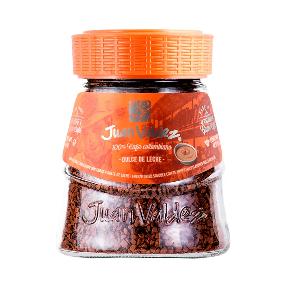 P1247780.webp Cafe Soluble Liofilizado Dulce de Leche Juan Valdez 95gr - Imagen 1