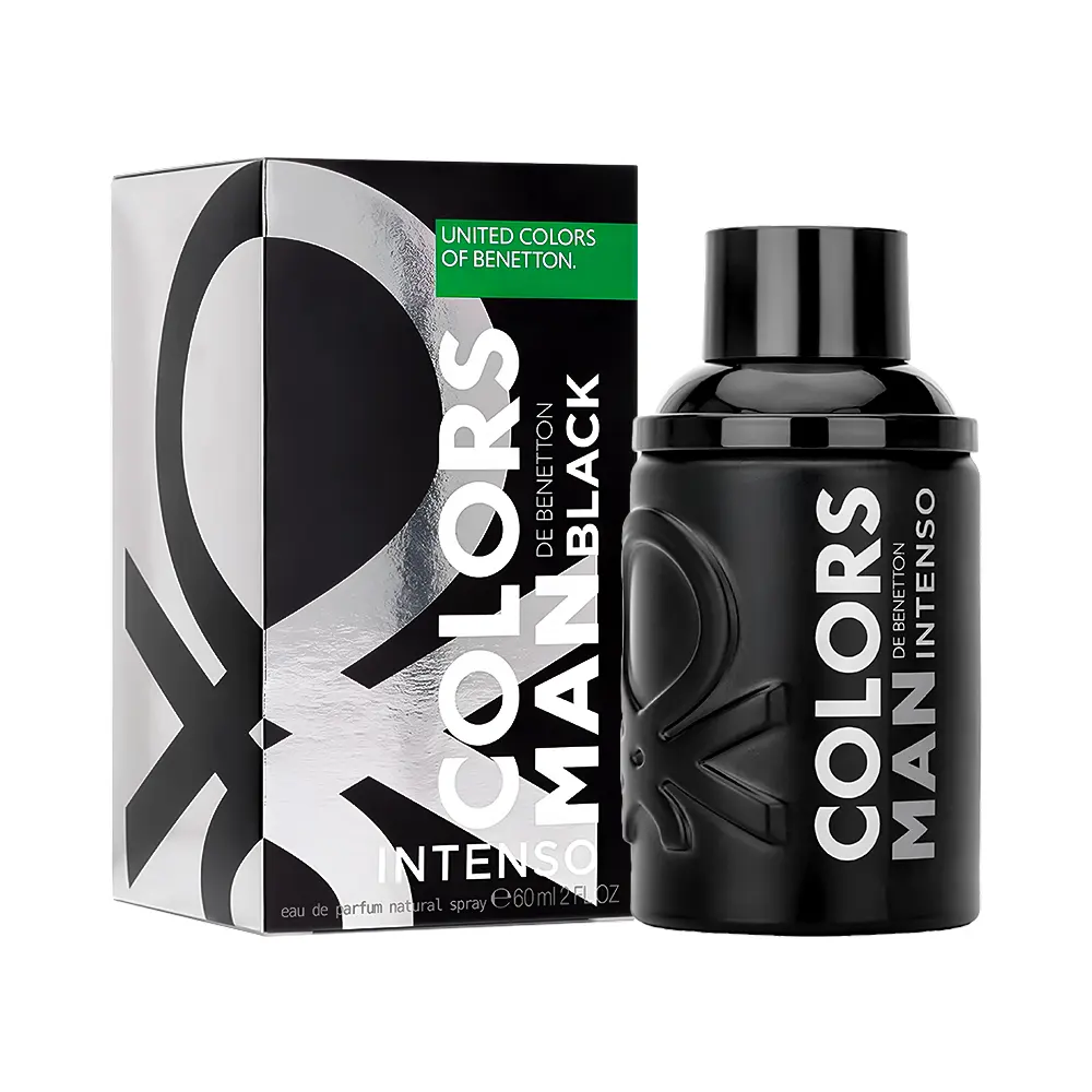 P1247945.webp Perfume Masculino Benetton Colors Man Black Intenso EDP 60ml - Imagen 1