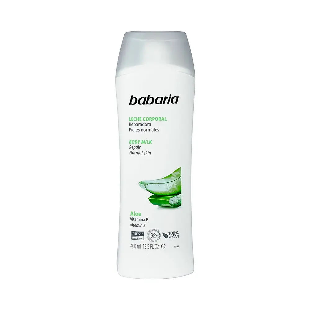 P1248642-1.webp Leche Corporal Reparadora Babaria Aloe 400ml - Imagen 1