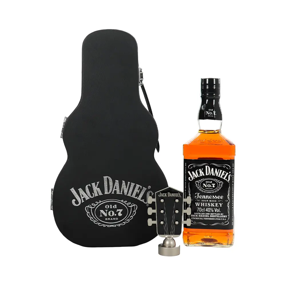 P1250503.webp Whisky Jack Daniel's Tennessee 750ml con caja en forma de Guitarra - Imagen 1