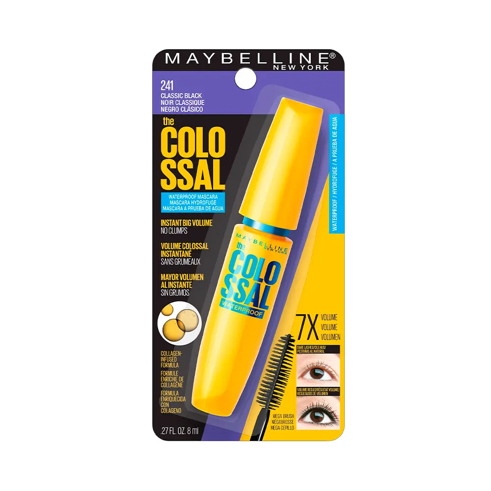 P1251346.webp Mascara de Pestañas Maybelline The Colossal Volum Express a Prueba de Agua 241 Classic Black - Imagen 1