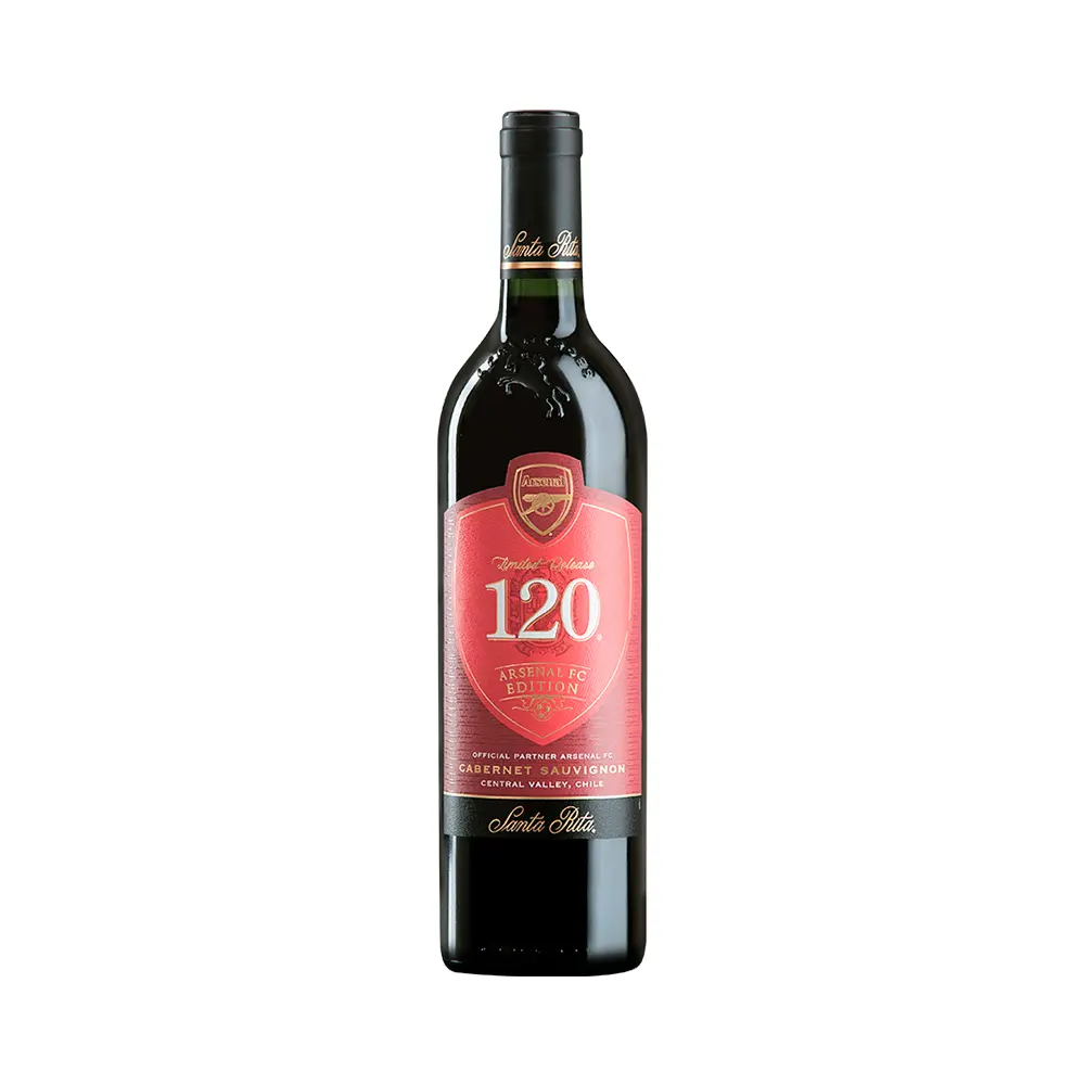 P1475585-1.webp Vino Santa Rita 120 Arsenal FC Cabernet Sauvignon 750ml - Imagen 1