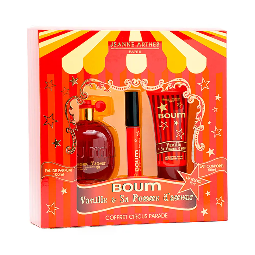 P1849783.webp Kit Jeanne Arthes Boum Vanille Sa Pomme D'Amour EDP 100ml + Loción Corporal 50ml + Brillo Labial 8ml - Imagen 1