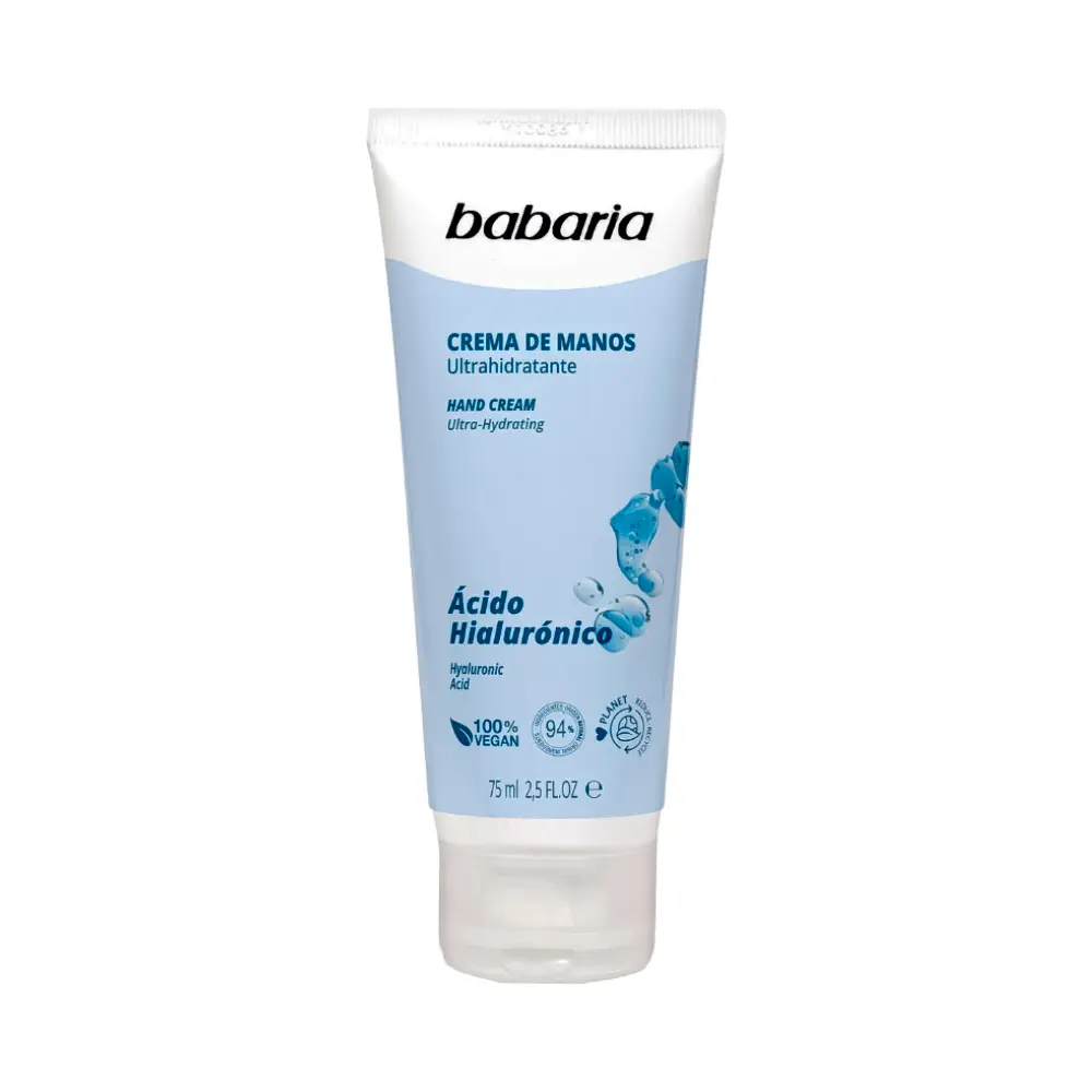 P1851398-1.webp Crema de Manos Babaria con Ácido Hialurónico 75ml - Imagen 1