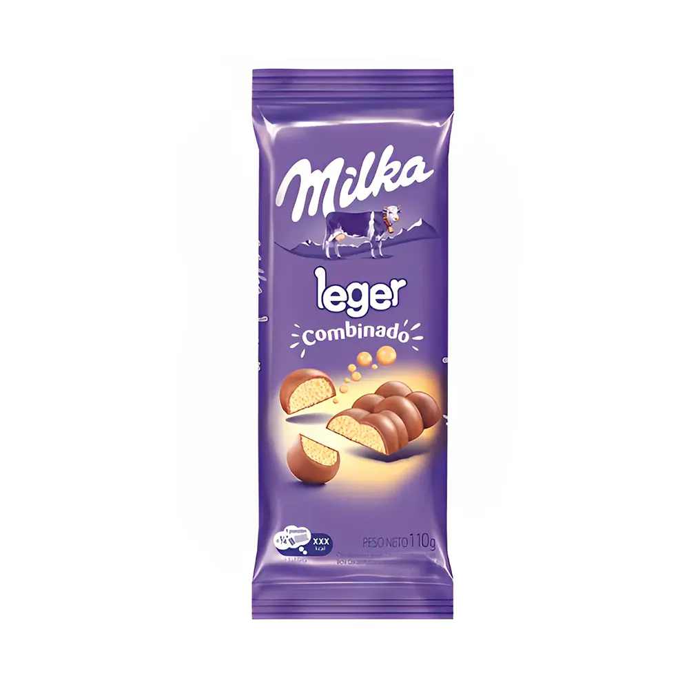 P25624.webp Chocolate Leger Combinado 110gr Milka - Imagen 1