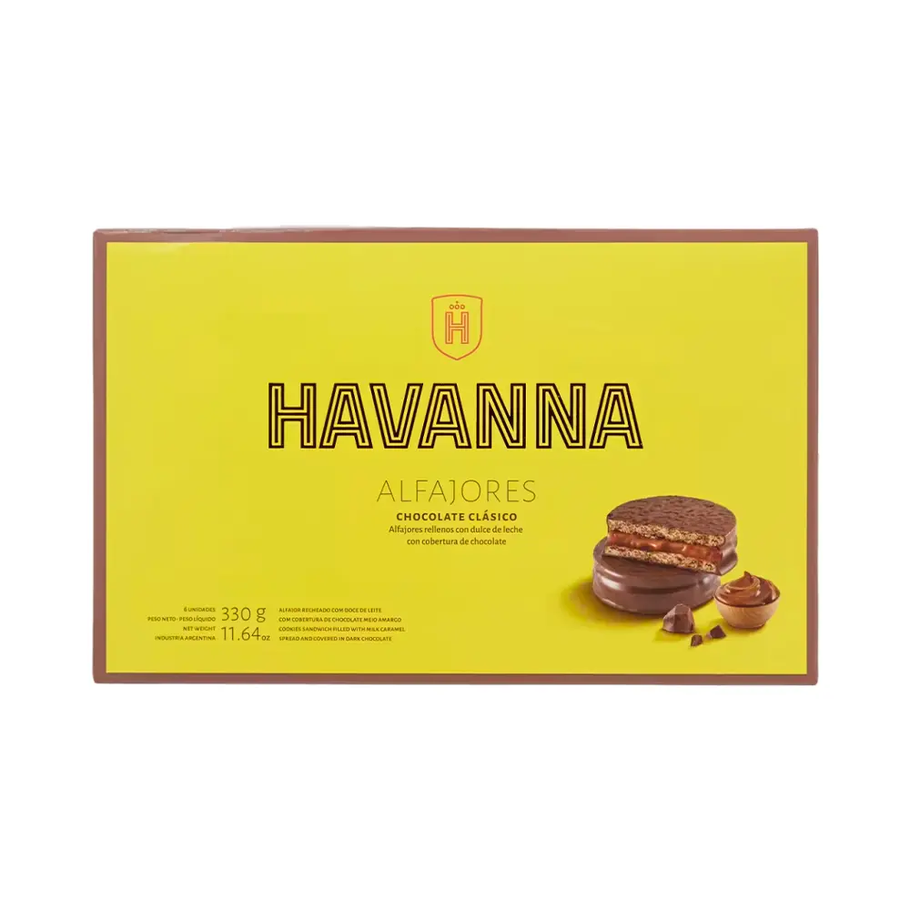 P25709.webp Alfajor Havanna Chocolate Clásico - 6 Unidades - Imagen 1