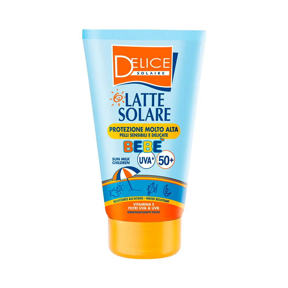 P33994.webp Protector Solar Delice Solaire Latte Solare Bebe FPS 50+ 100ml - Imagen 1