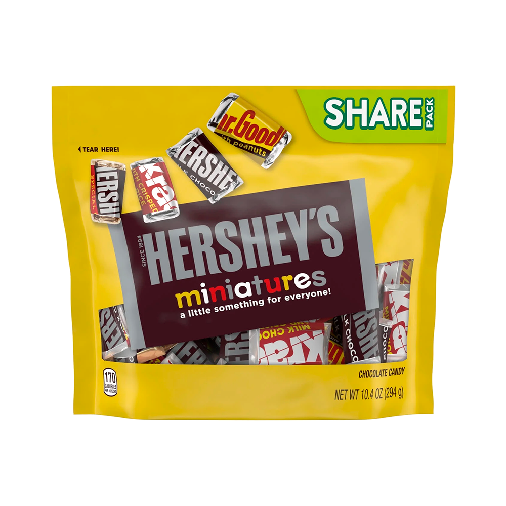 P8984679 Chocolate Hershey's Miniatures Candy - 489g - Imagen 1
