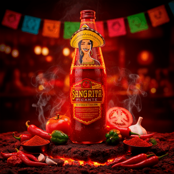 Zumo de Tomate Sangrita Picante Vegano 500ml - Imagen 3