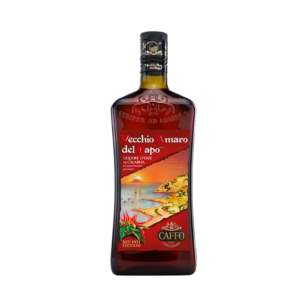 P8986408 Licor Caffo Vecchio Amaro Del Capo Red Hot Chili 700ml - Imagen 1