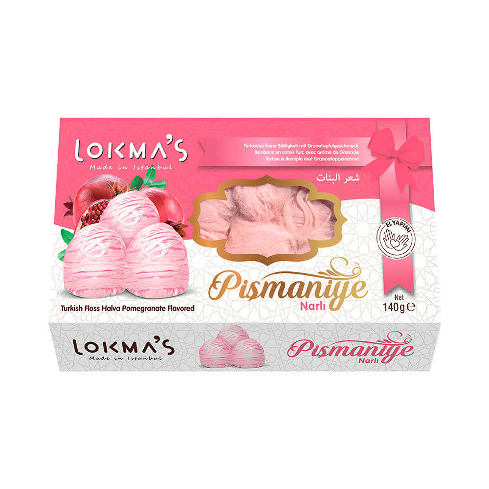 P8987345 Lokmas Floss Halva con Granada 140g - Imagen 1
