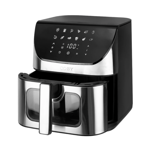 Freidora Eléctrica Coby CY-AIRF 8LDH-DG-SS-W 1700W 110/220V 60Hz - Imagen 2
