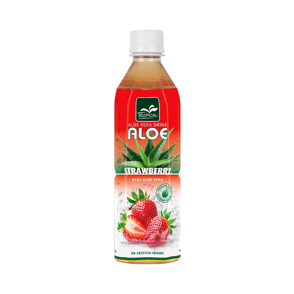 P1245981 Bebida Aloe Vera Tropical Strawberry 500ml - Imagen 1