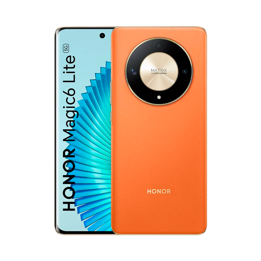 P1851377 Celular Honor Magic 6 Lite 5G 8/256GB - Naranja - Imagen 1
