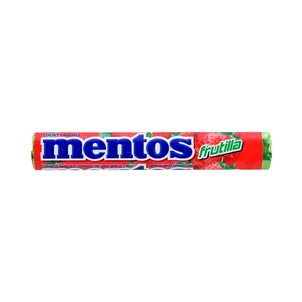 P1852235 Caramelos Mentos Strawberry 29g - Imagen 1