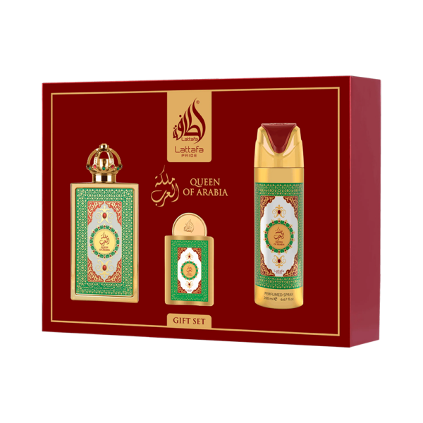 Kit Lattafa Pride Queen Of Arabia EDP 100ml + Deo 200ml +20ml - Imagen 2