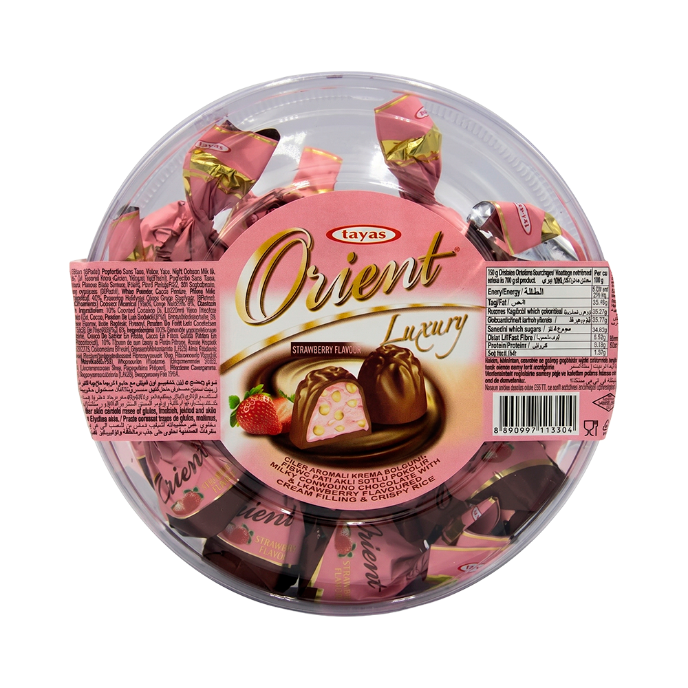 P1248547 Bombones Tayas Orient Luxury Sabor Frutilla - 250g - Imagen 1
