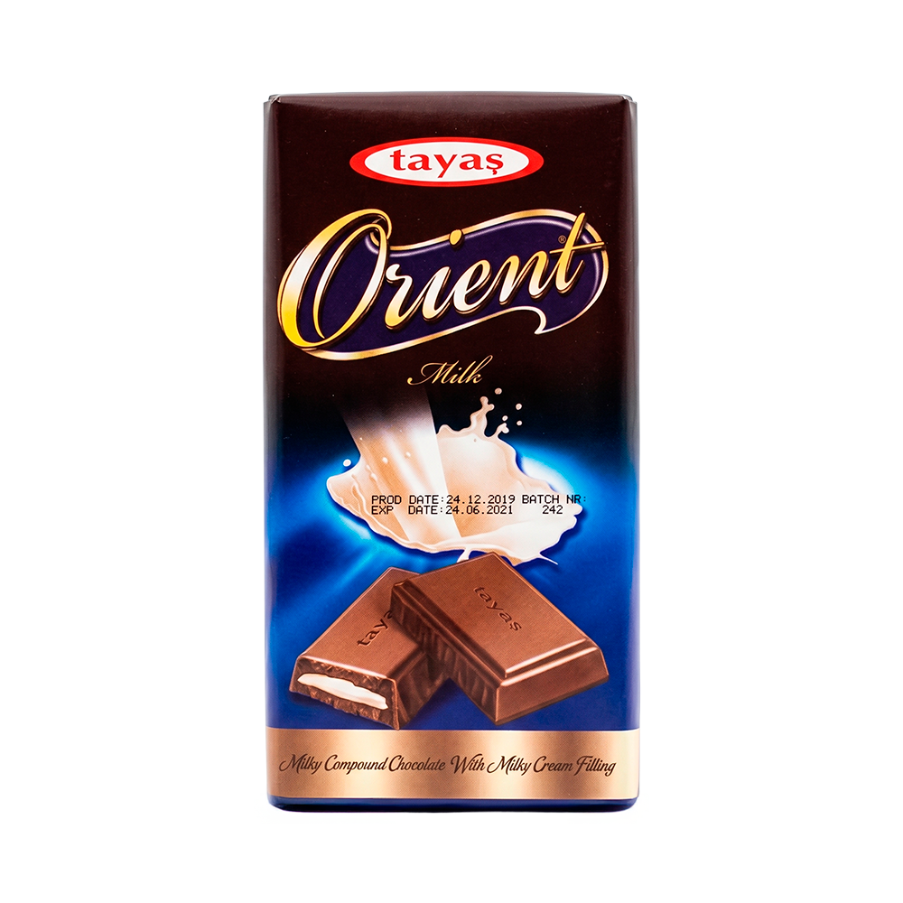 P1250077-1 Barra de Chocolate Tayas Orient Milk - 80g - Imagen 1