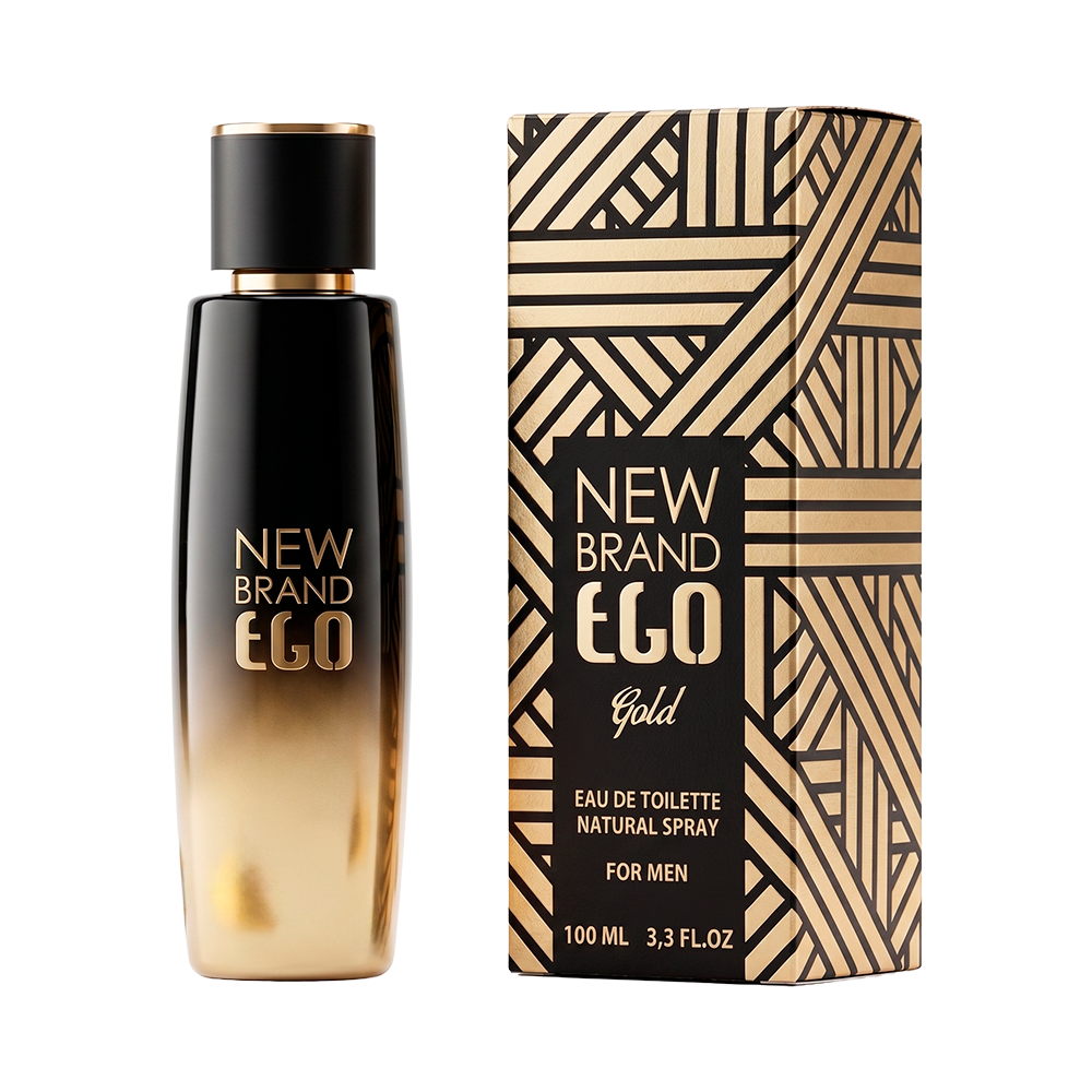 P1000456 Perfume New Brand Ego Gold EDT 100ml - Masculino - Imagen 1