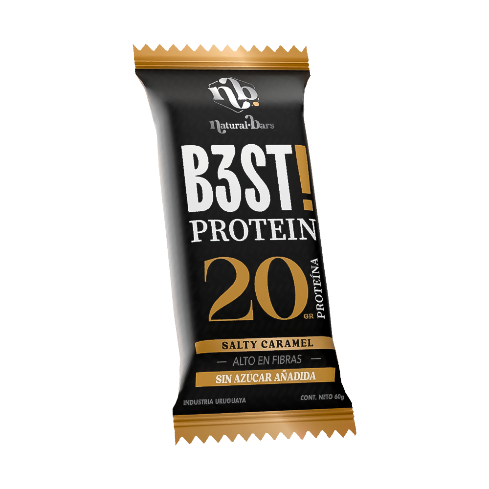 P8991390 Barra de Proteína Natural Bars B3st Protein Salty Caramel – 60g - Imagen 1
