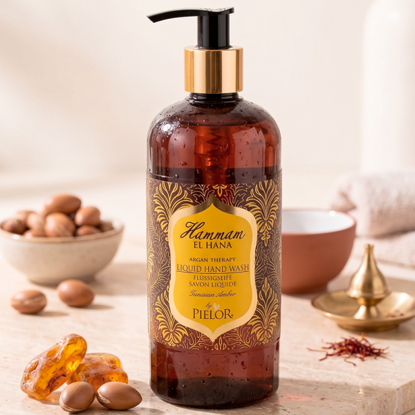 Jabón Líquido Para Manos Pielor Hammam El Hana Tunisian Amber – 400ml - Imagen 2