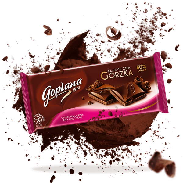 Chocolate Goplana Klasyczna Gorzka - 90g - Imagen 2