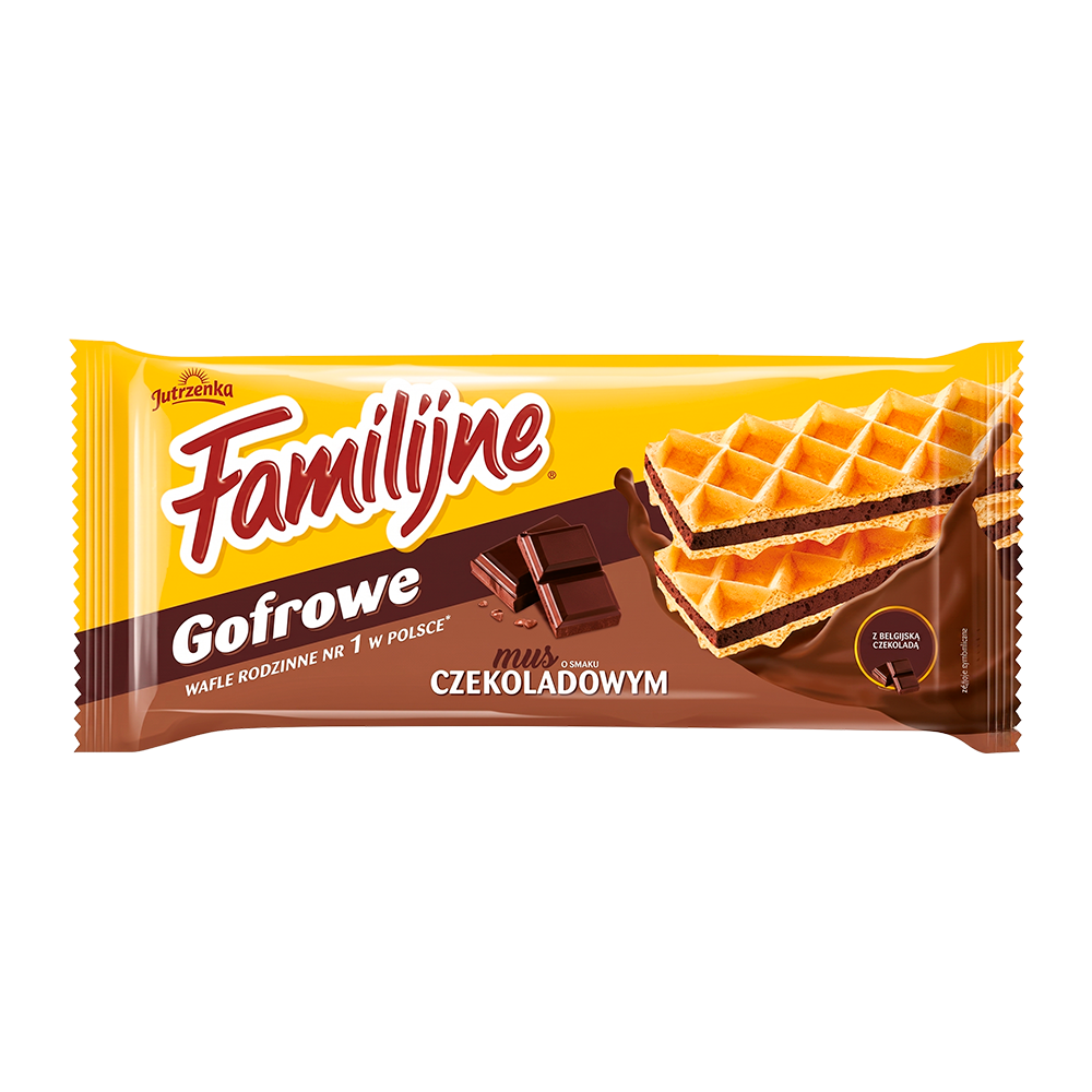 P1246723 Wafer Jutrzenka Familijne Gofrowe Chocolate – 130g - Imagen 1