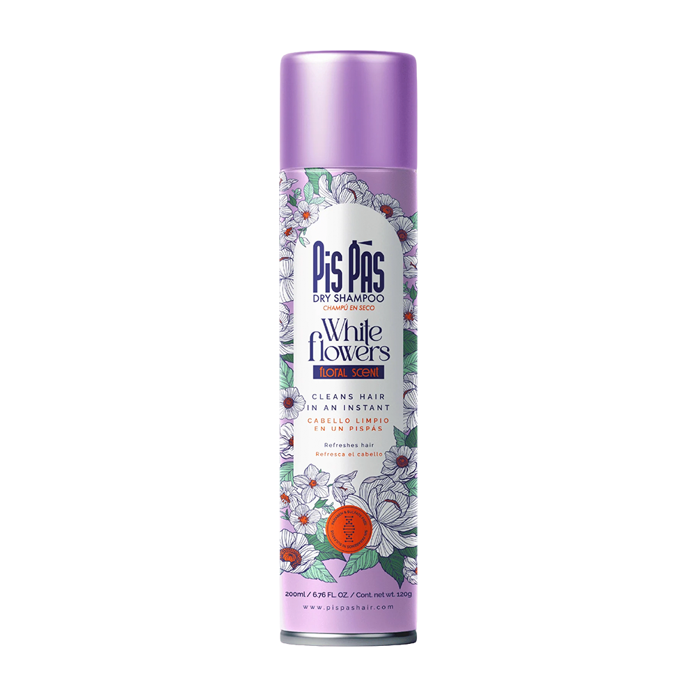 P8992346 Shampoo En Seco PisPás White Flowers Floral Scent - 200ml - Imagen 1